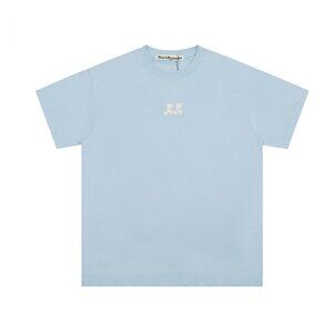 Blue Embroidered Round Neck Short-Sleeved T-Shirt Rest&Recreation